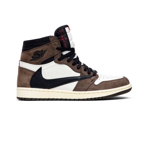 Travis Scott x Air Jordan 1 Retro High OG 'Mocha' size US M 7.0 (woman size 8.5) - Picture 3 of 10